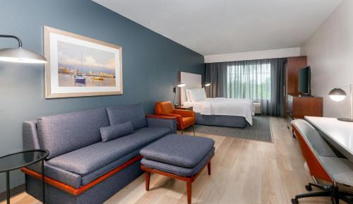 King Room with Roll-In Shower and Sofa Bed - Mobility Access/Hearing Accessible