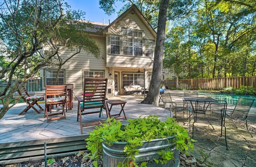 Alden Bridge Cottage | Spacious Woodlands Home: Pool & Outdoor Oasis