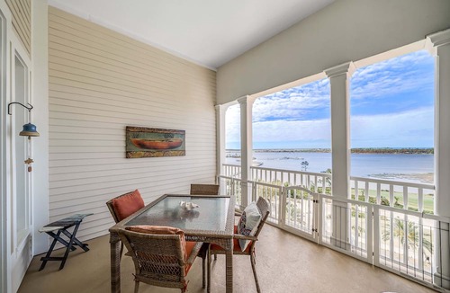Upper Grand Lagoon Condo | FREE Daily Golf! Reflections 805 Amazing Top Floor View, Resort Pool, Hot Tub