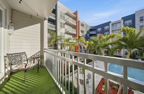 Courier City - Oscawana Apartment | Modern 2BR/2BA Tampa Retreat: Productivity Meets Comfort