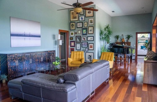 Palmetto House | Waterfront Luxury in Terra Ceia – 3 BR, 3.5 Bath - Pool, Fire Pit, Dock, & Gym!