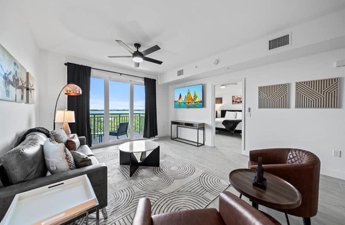 Merritt Island Condo | RIVER FLY IN: The Cocoa, River & Runway View