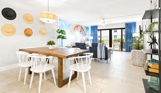 Ground Level Located Right on the Beach with Large Heated Pool and Tennis Court
