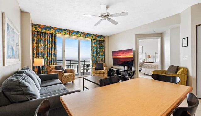 Oceanfront Bliss: 11th Floor 2 BR Retreat with Direct Ocean Front Balcony at The Wyndham Ocean Walk Resort in Daytona Beach