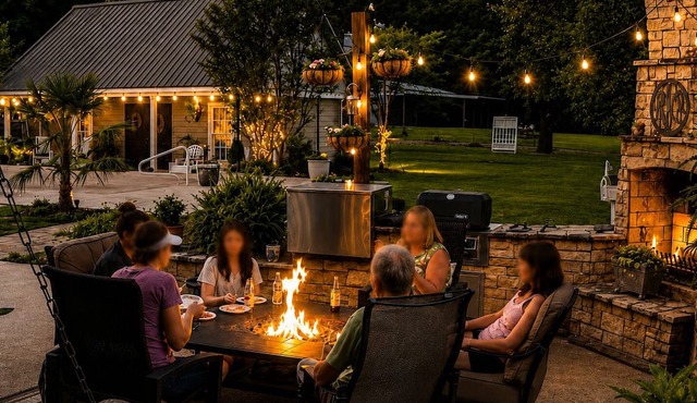 Resort-Style Garden Cottage